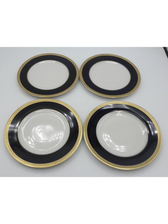 Syracuse China Other - Diane Cobalt Blue Band by Syracuse 6-1/4 Inch Bread Plate set of 4 SY DIACB